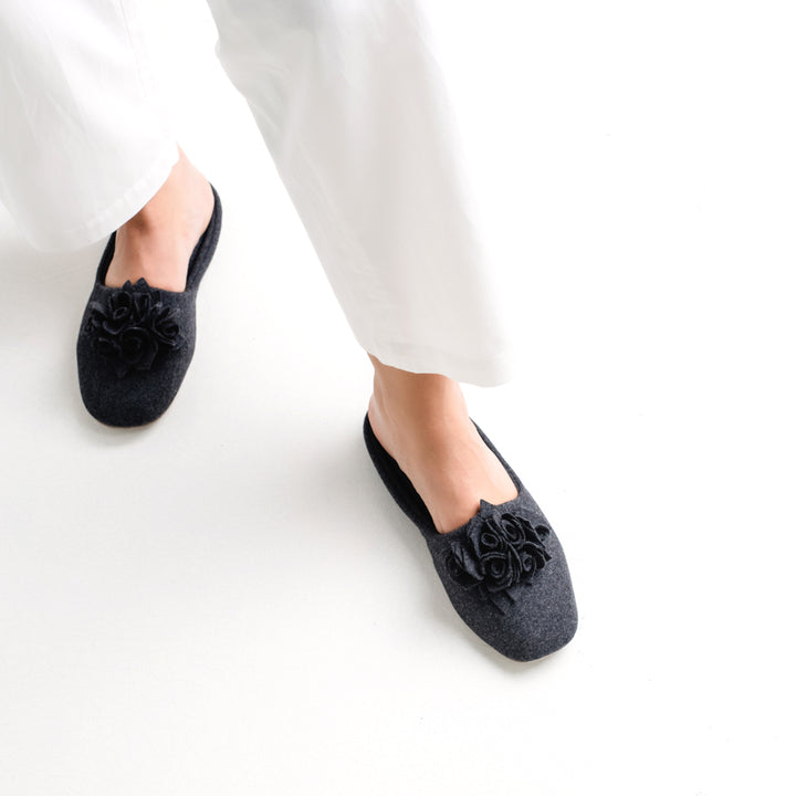 Pampuschen Greta anthrazit