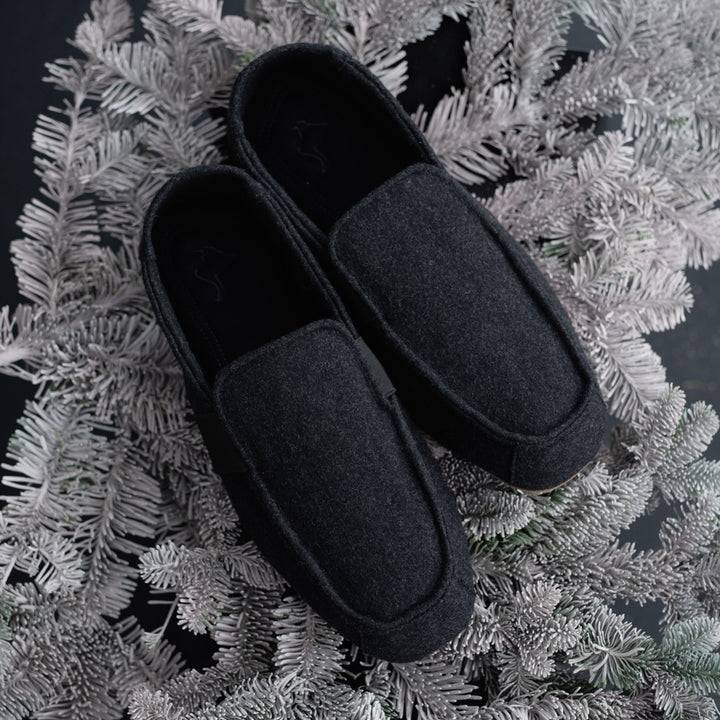 Pampuschen Humphrey Anthrazit-dunkelblau