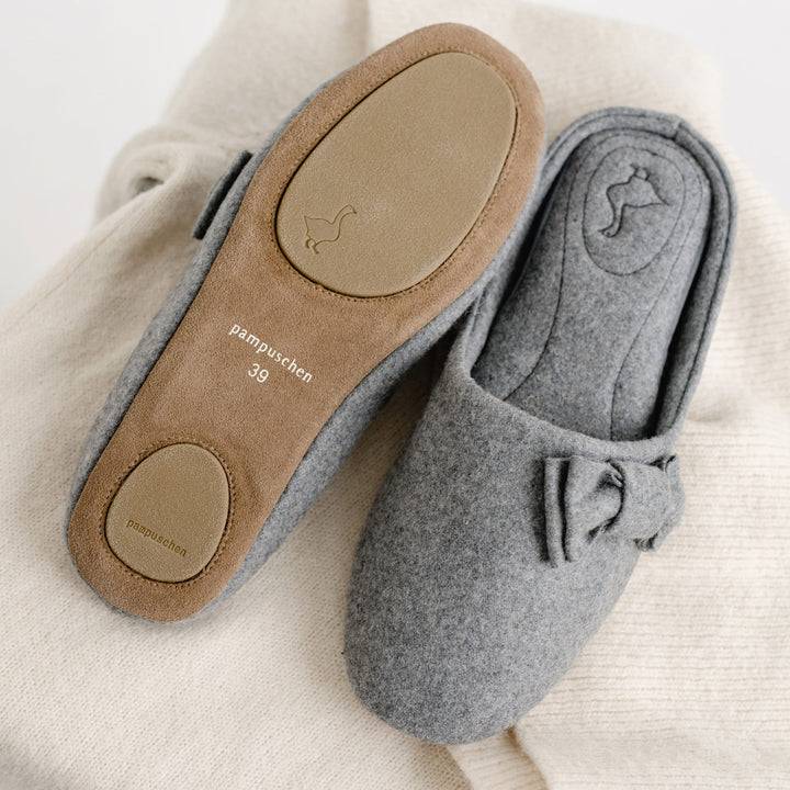 Pampuschen Jacky Wool Kies