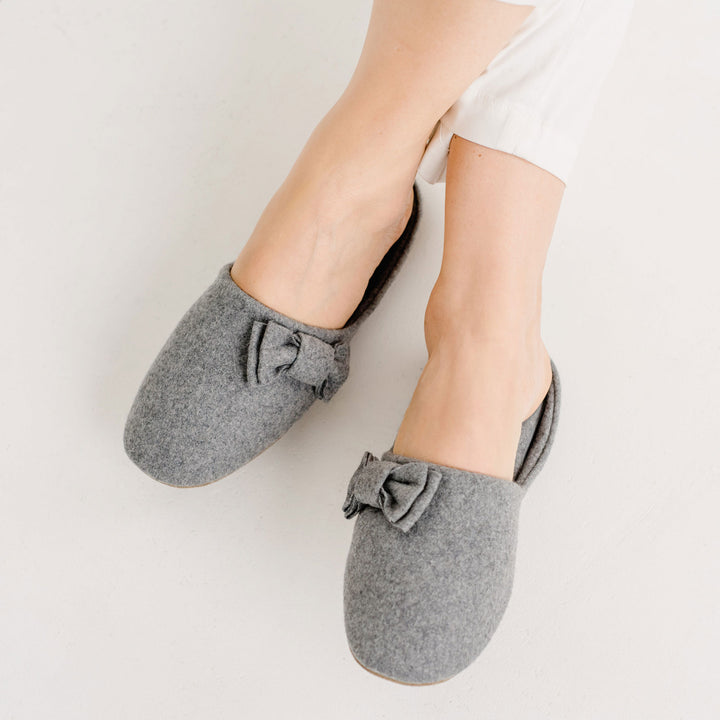 Pampuschen Jacky Wool Kies