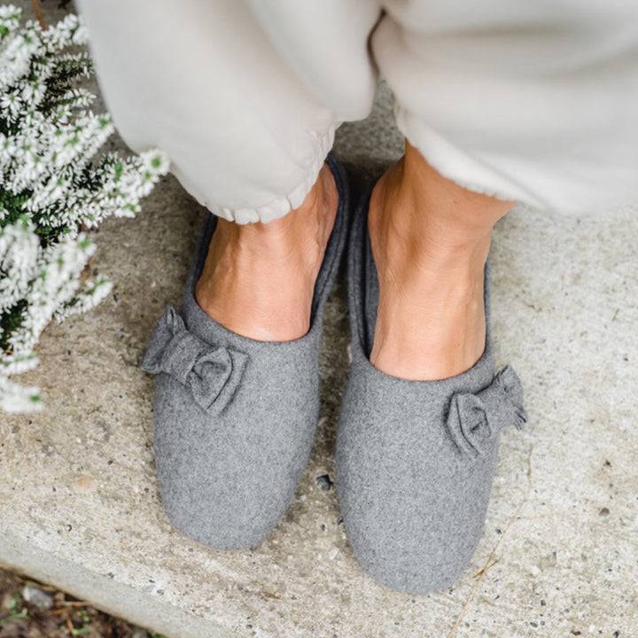 Pampuschen Jacky Wool Kies