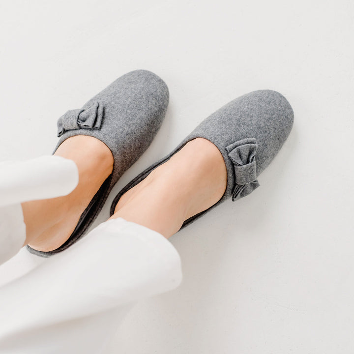 Pampuschen Jacky wool kies