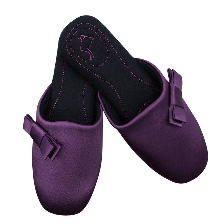 Pampuschen Jane Satin Aubergine