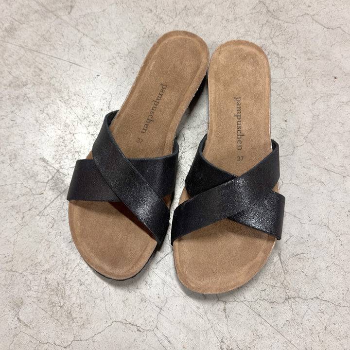 Pampuschen Lyda B Metallic Schwarz