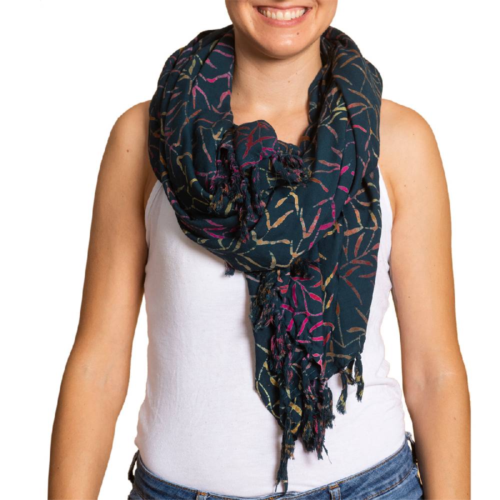 Panasiam Halstuch Wachsbatik Regenbogen