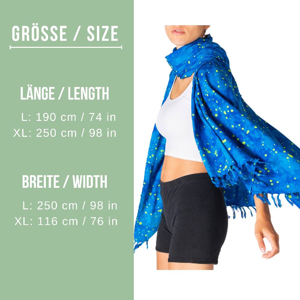 Panasiam Halstuch Wachsbatik Sternenhimmel