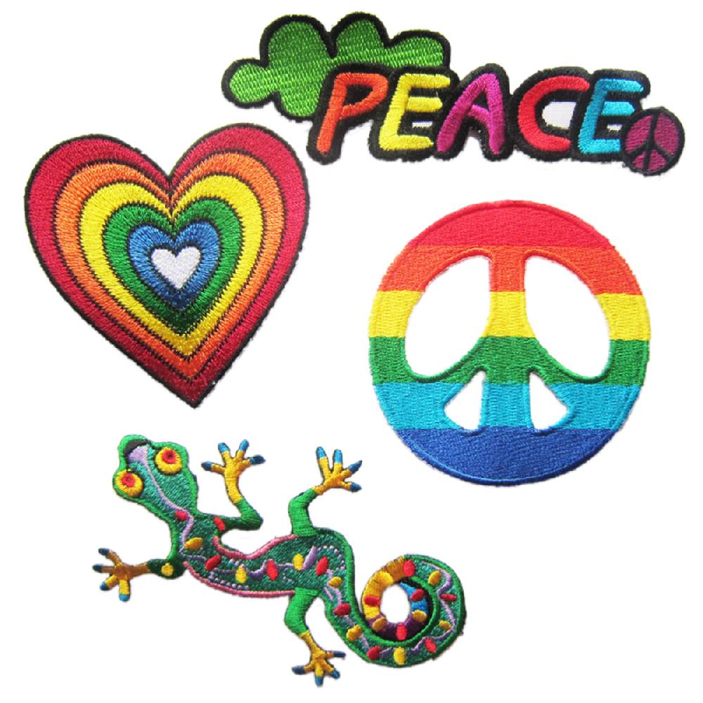 Panasiam Peace Aufbügler 4er Set