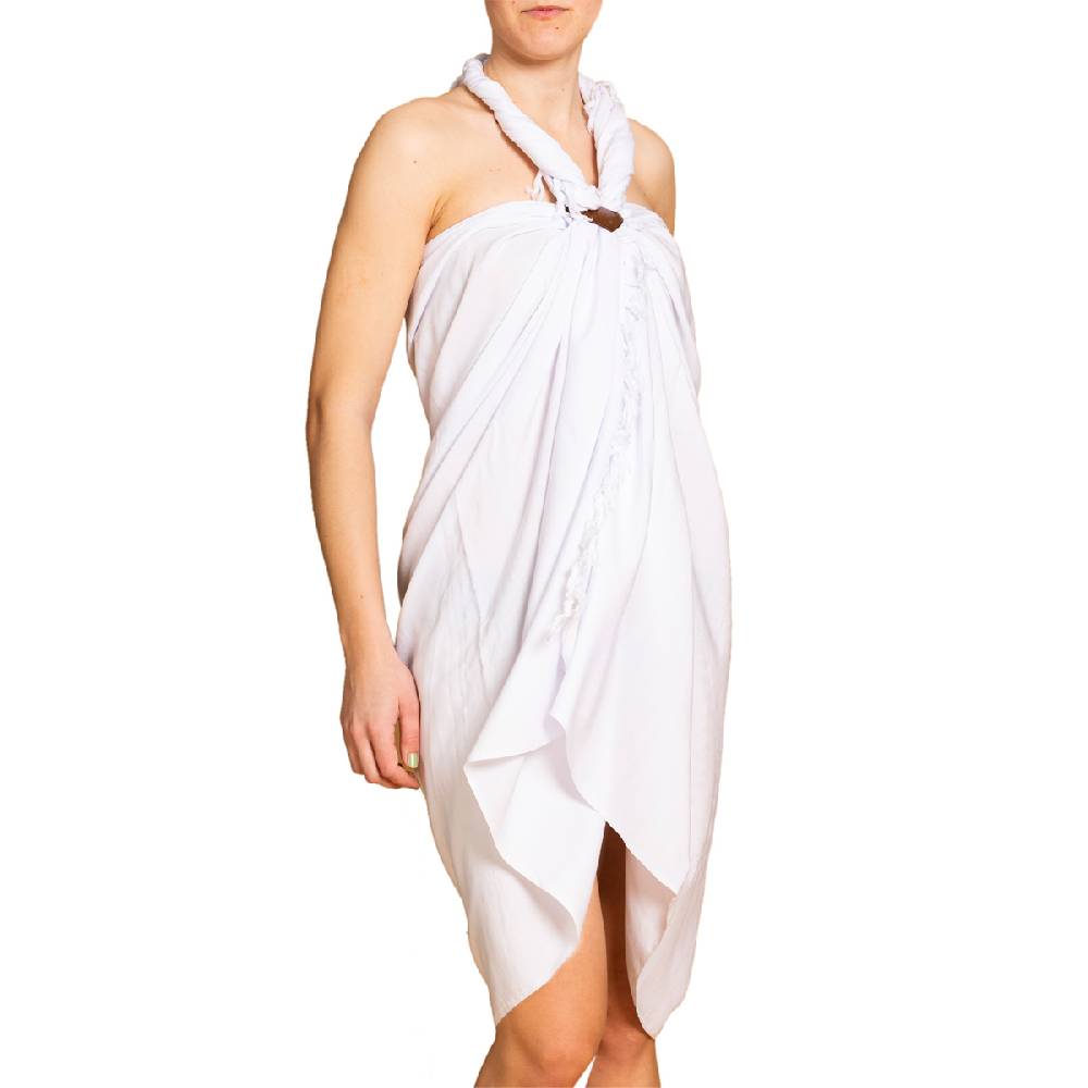 Panasiam Sarong Unicolor In Zwei Größen