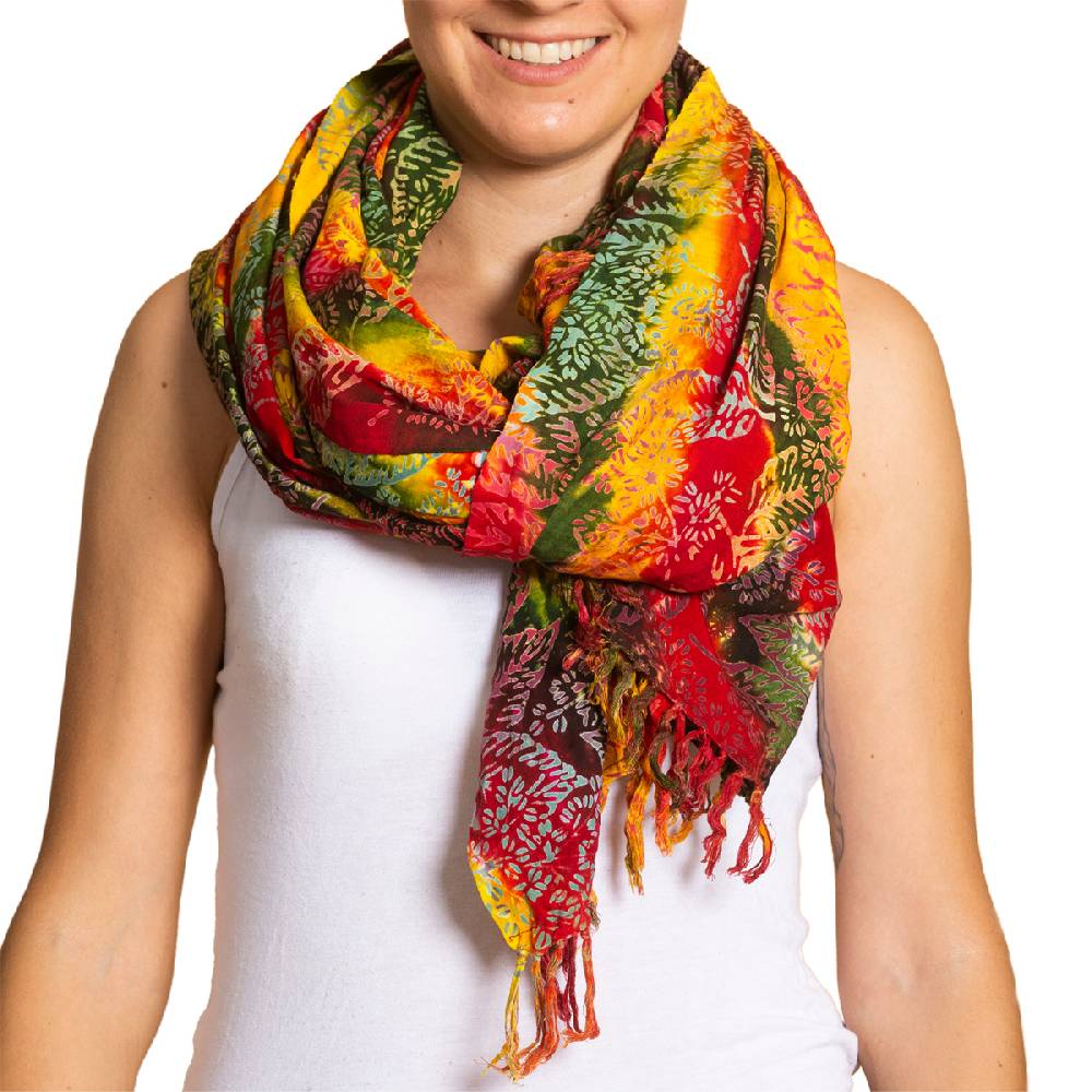 Panasiam Sarong Wachsbatik Bunttöne