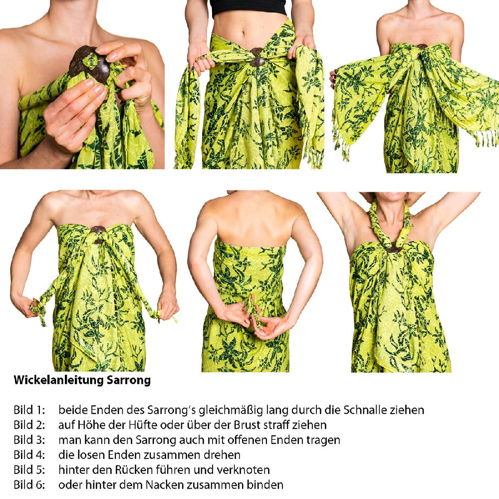 Panasiam Sarong Wachsbatik In Zwei Größen
