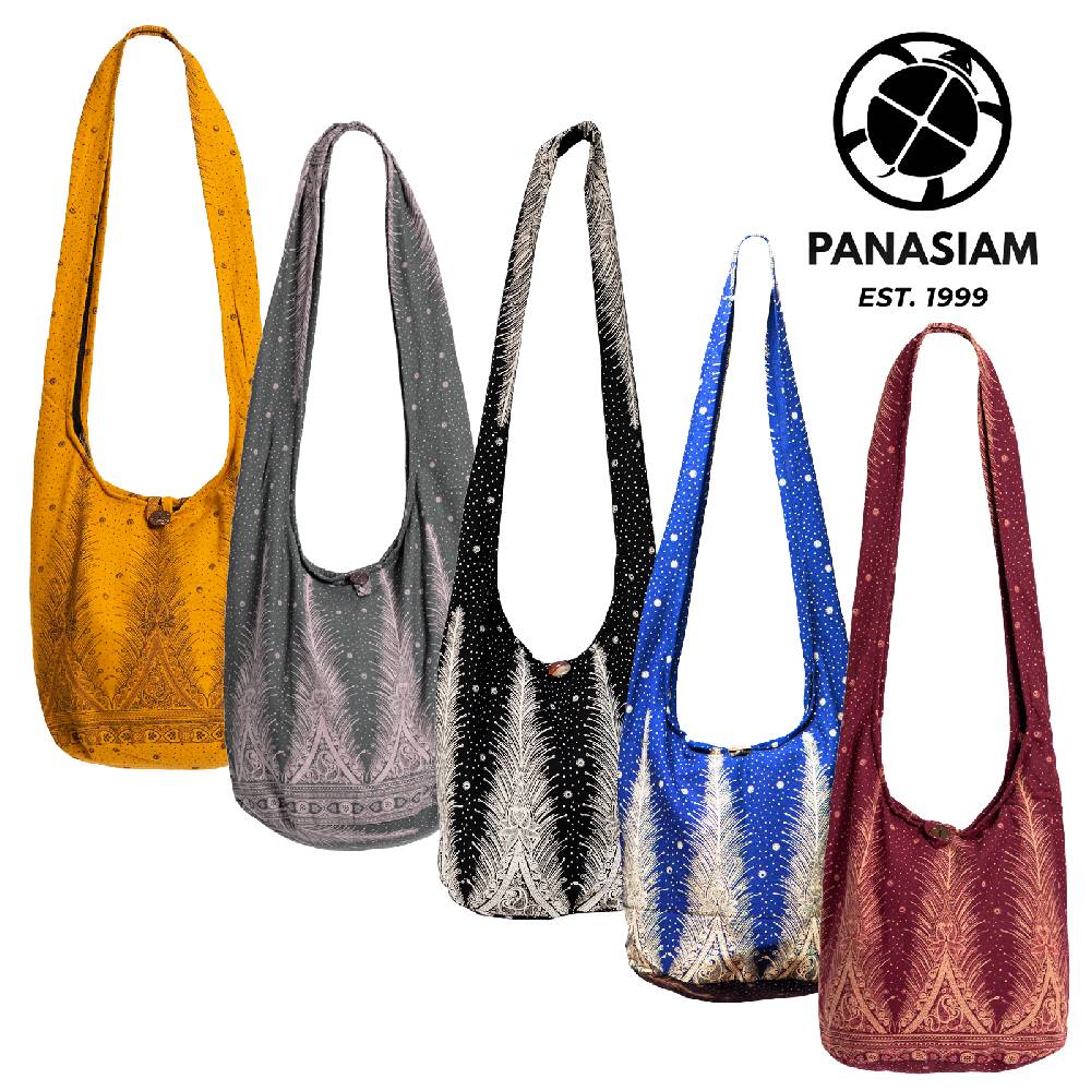 Panasiam Schulterbeutel Pfauenfeder