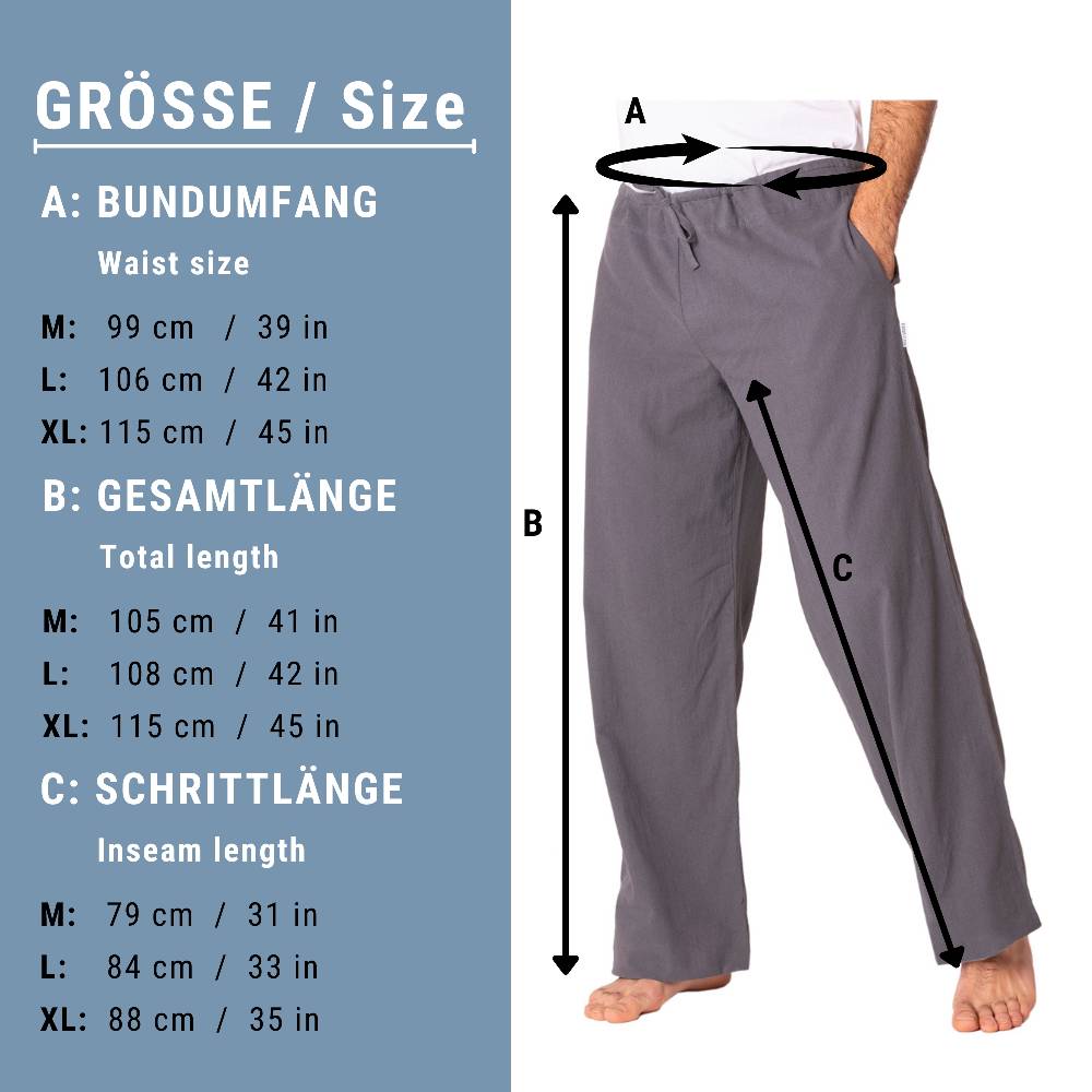 Panasiam Stoffhose Aus Feiner Baumwolle