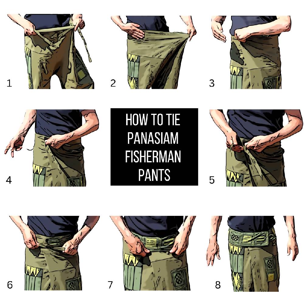 Panasiam Thai Fischerhose Streifen