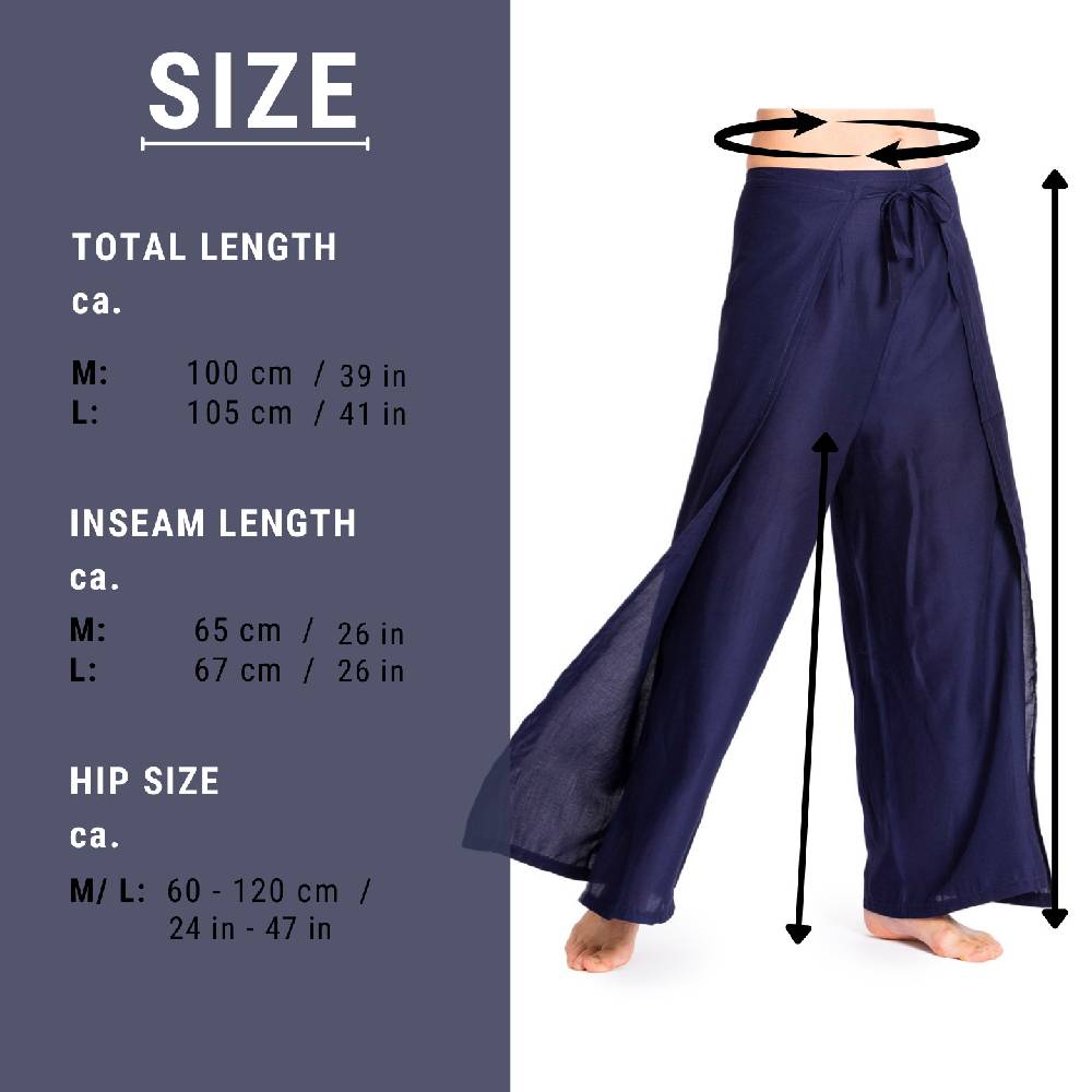 Panasiam Wickelhose Einfarbig