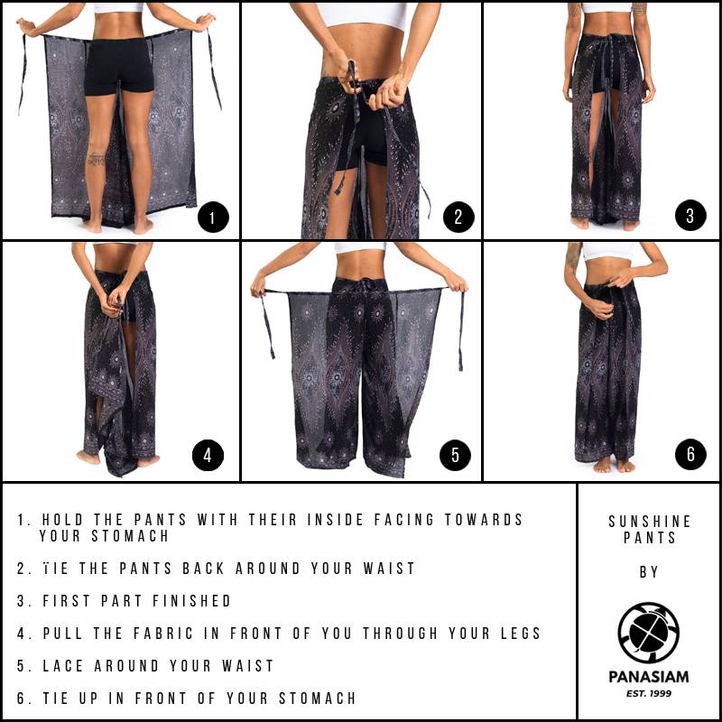 Panasiam Wickelhose Einfarbig