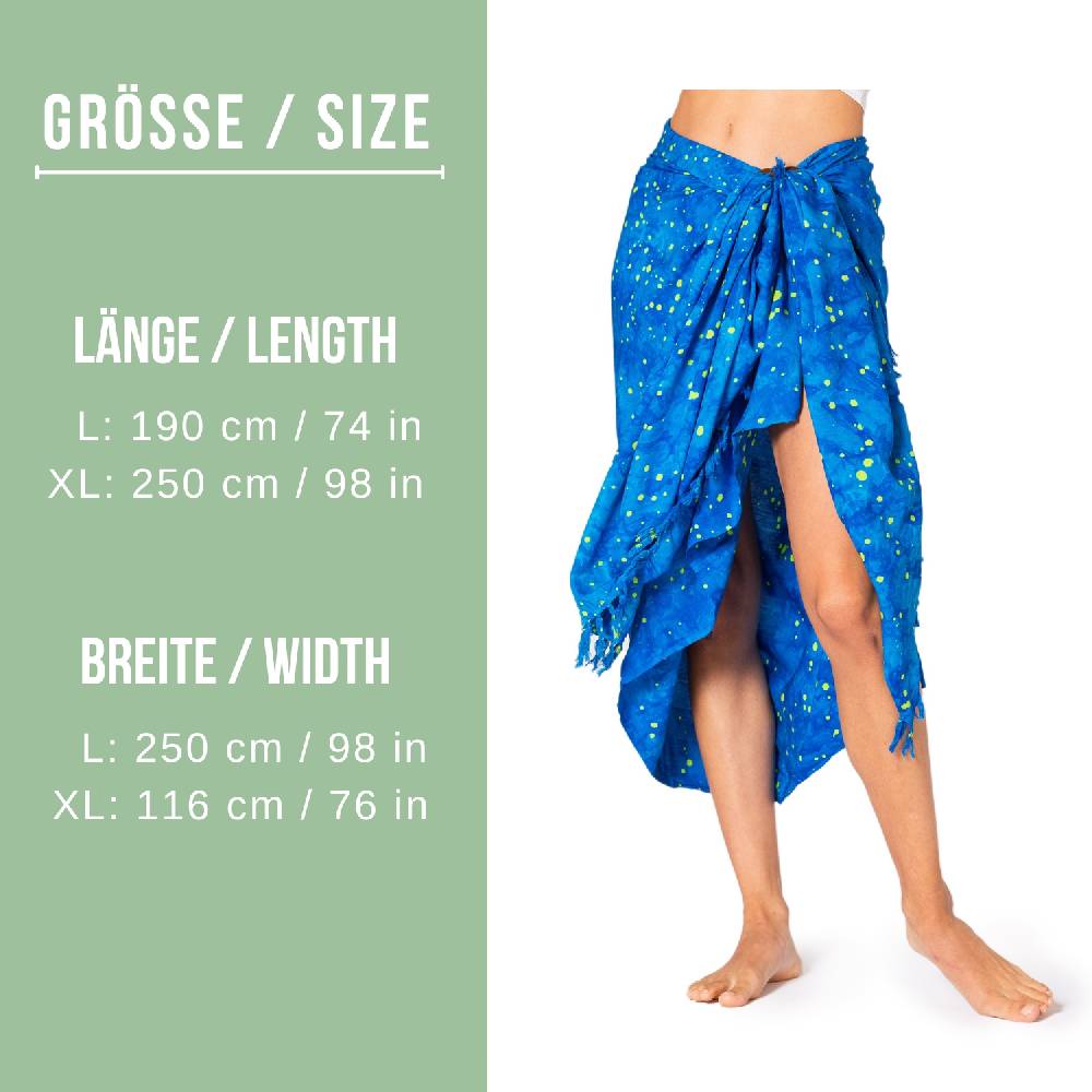 Panasiam Sarong Wachsbatik Sternenhimmel In Zwei Größen