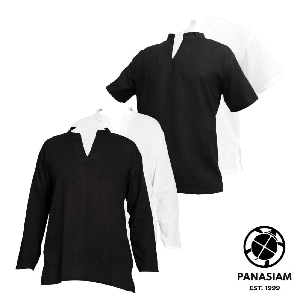 Panasiam Sommerhemd Dünne Baumwolle | Kurz- Oder Langarm