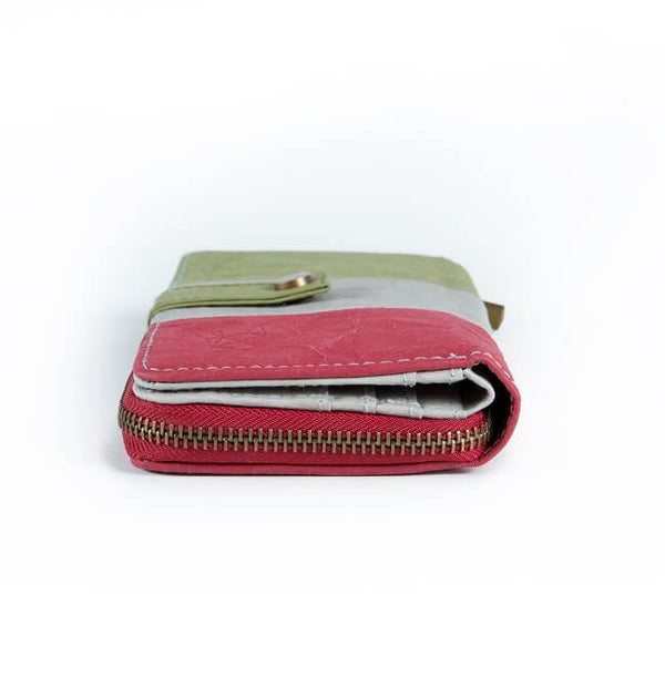 Papero NEU PAPERO Leichtes Papier Wallet Damen CAT Mit Integriertem RFID Schutz Und Münzfach