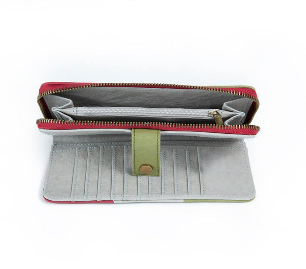 Papero NEU PAPERO Leichtes Papier Wallet Damen CAT Mit Integriertem RFID Schutz Und Münzfach