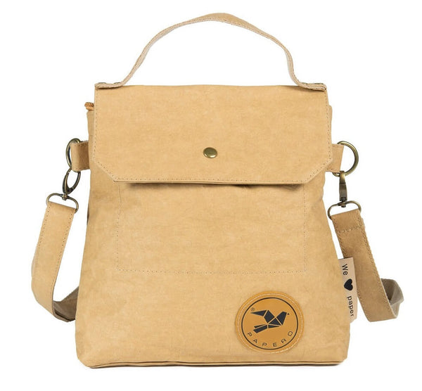 Papero NEU PAPERO Umhängetasche aus Kraftpapier PHEASENT reißfest, wasserfest, vegan, nachhaltig