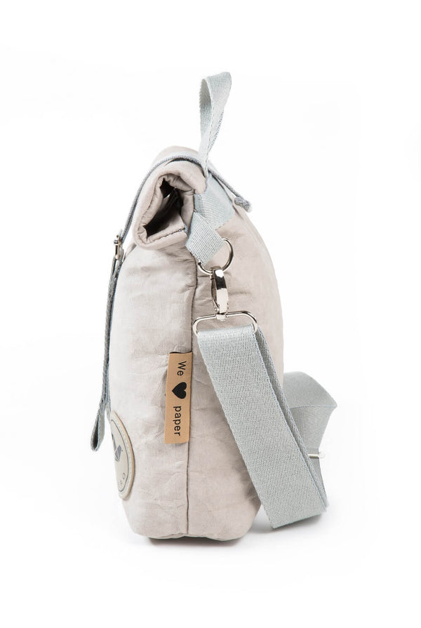 Papero PAPERO Lunchbag Handtasche Aus Papier RACOON Pausenbrot Vegan Nachhaltig