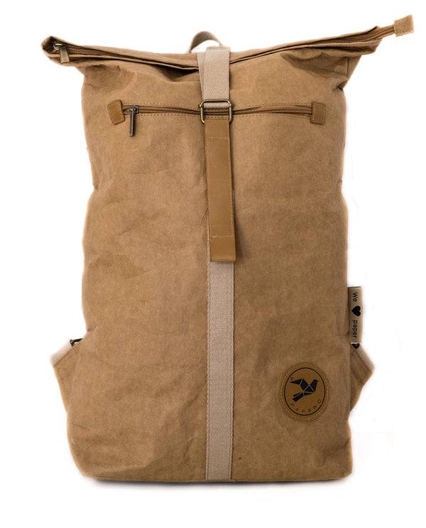 Papero PAPERO Rucksack Aus Papier COUGAR MINI 13L Waschbar, Reißfest, Wasserfest, Vegan, Nachhaltig