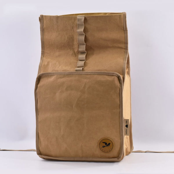 Papero PAPERO Rucksack LIZARD 21 L PRAKTISCH Aus Waschbarem Kraft Papier Leicht, Reißfest Und Wasserfest Nachhaltig