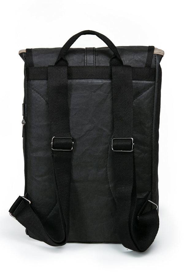 Papero PAPERO Rucksack OWL Aus Kraft Papier 13 L Leicht, Reißfest Und Wasserfest Vegan, Nachhaltig