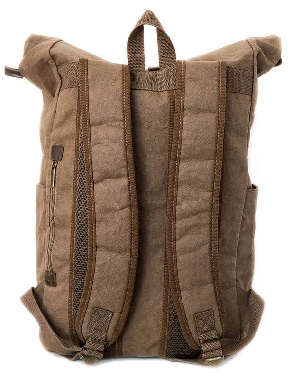 Papero PAPERO Rucksack YETI 28 L Aus Waschbarem Kraft Papier Leicht, Reißfest Und Wasserfest Nachhaltig