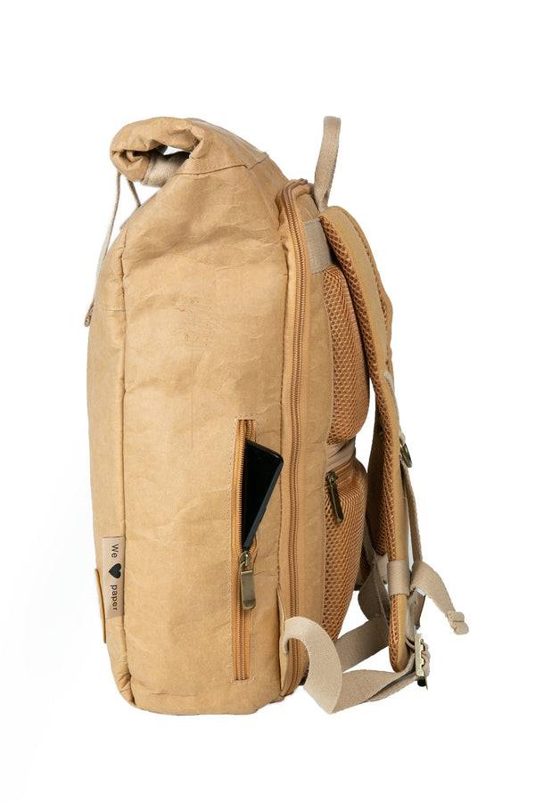 Papero PAPERO Rucksack YETI PRO EDITION 26 L DURCHDACHT Aus Kraftpapier Leicht, Reißfest Und Wasserfest Nachhaltig