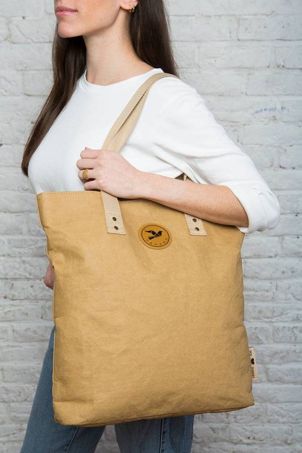 Papero PAPERO Shopper Aus Papier KANGOO Leicht, Wasserfest, Reißfest, Nachhaltig