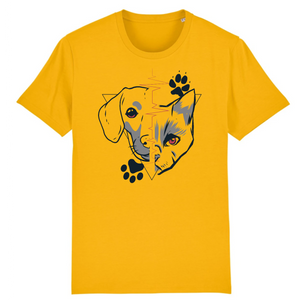 Papero T-Shirt - BIO- Dog + Cat Heartbeat - Herren
