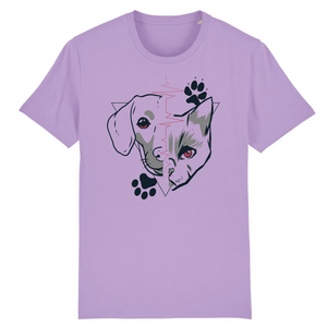 Papero T-Shirt - BIO- Dog + Cat Heartbeat - Herren