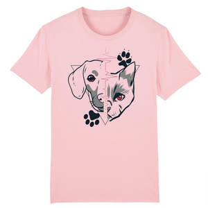 Papero T-Shirt - BIO- Dog + Cat Heartbeat - Herren