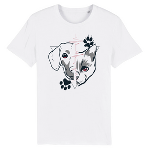 Papero T-Shirt - BIO- Dog + Cat Heartbeat - Herren