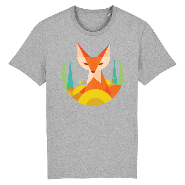 Papero T-SHIRT - BIO- Fox Geometric - HERREN