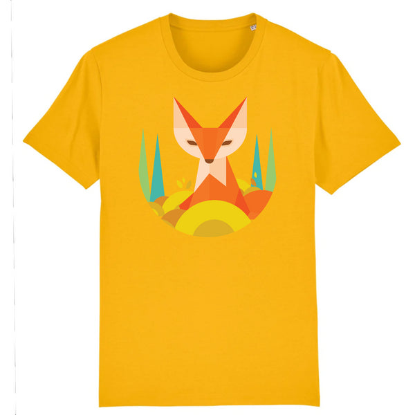 Papero T-SHIRT - BIO- Fox Geometric - HERREN