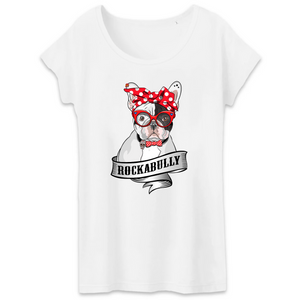 Papero T-Shirt- BIO- FRENCH BULLY ROCKERBULLY- Damen