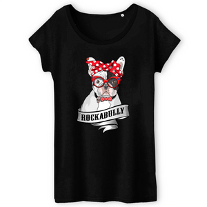 Papero T-Shirt- BIO- FRENCH BULLY ROCKERBULLY- Damen