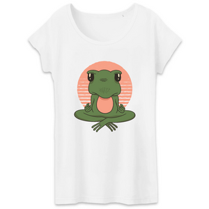 Papero T-Shirt- BIO- FROSCH YOGA VINTAGE- Damen
