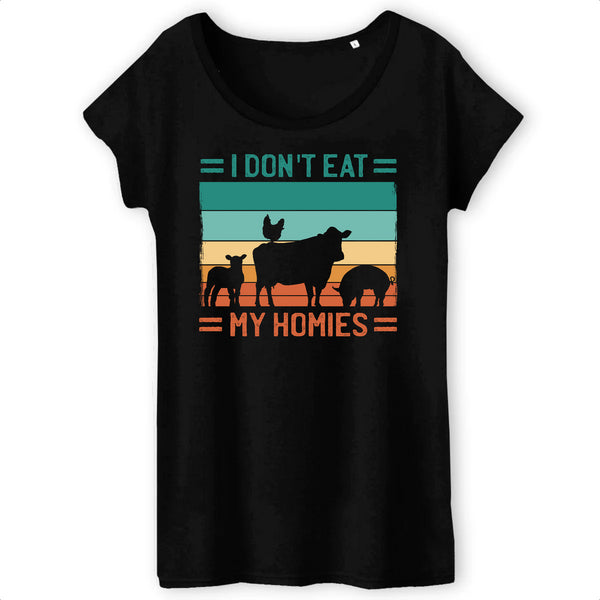 Papero T-SHIRT - BIO- I Dont Eat My Homies - Damen