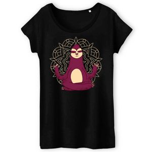 Papero T-Shirt - BIO- MEDITATION SLOTH - Damen