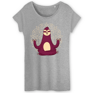 Papero T-Shirt - BIO- MEDITATION SLOTH - Damen