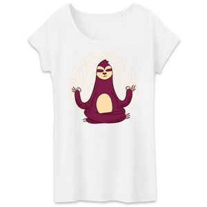 Papero T-Shirt - BIO- MEDITATION SLOTH - Damen
