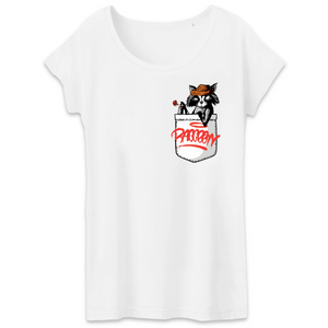 Papero T-Shirt - BIO- Pocket Racoon - Damen