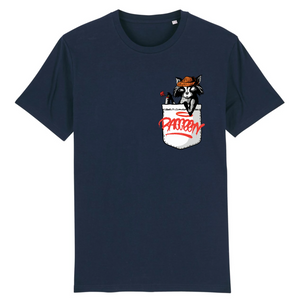 Papero T-Shirt - BIO- Pocket Racoon - Herren