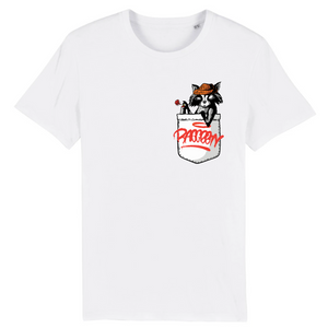Papero T-Shirt - BIO- Pocket Racoon - Herren