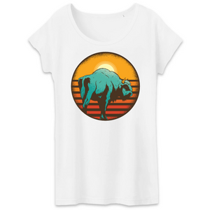 Papero T-Shirt - BIO- Vintage-sunset-bison - Damen