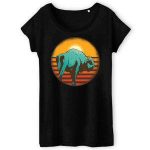 Papero T-Shirt - BIO- vintage-sunset-bison - Damen