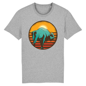 Papero T-Shirt - BIO- Vintage-sunset-bison - Herren